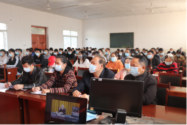 我校组织《中央宣讲团在教育部开展的学习贯彻党的十九届五中全会精神报告会》学习活动